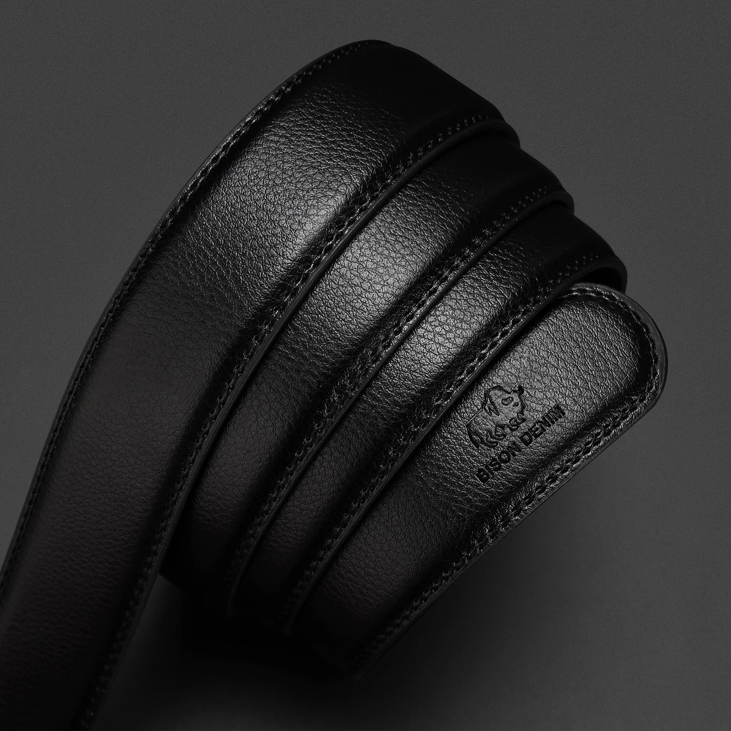 Men Genuine Leather Belt Metal Automatic Buckle Adjustment High Quality Adjustable Leather Belt