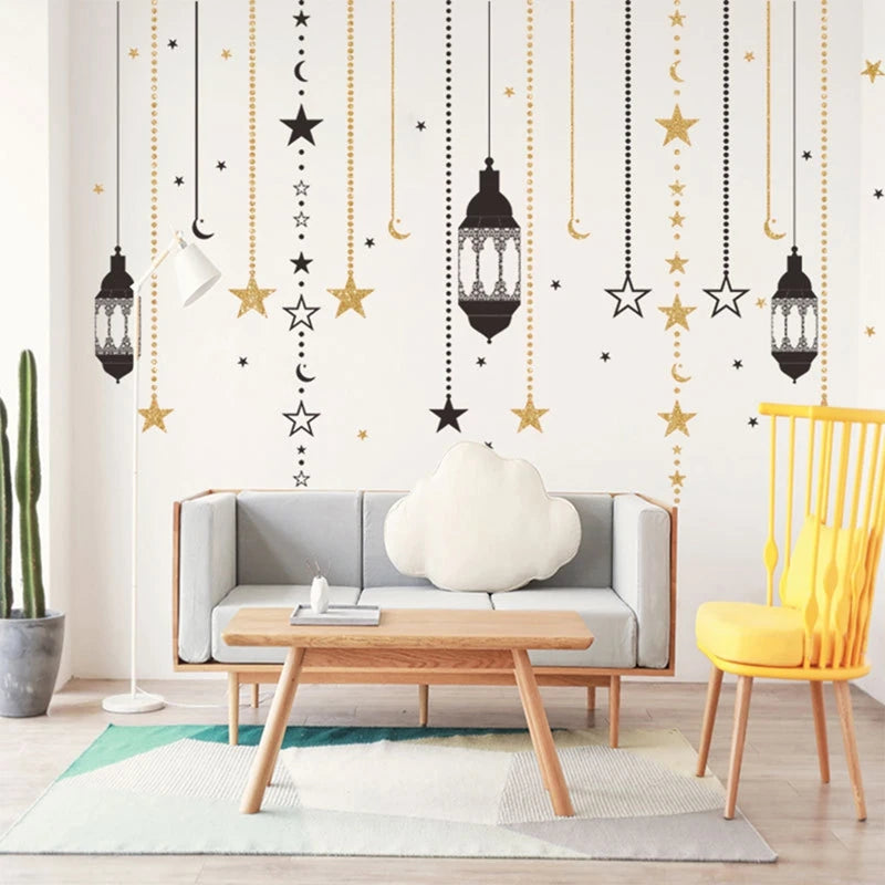 Window Stickers for Holi Month of Ramadan and Eid Al Fitr parties, Home Decoration in sprit of fastival