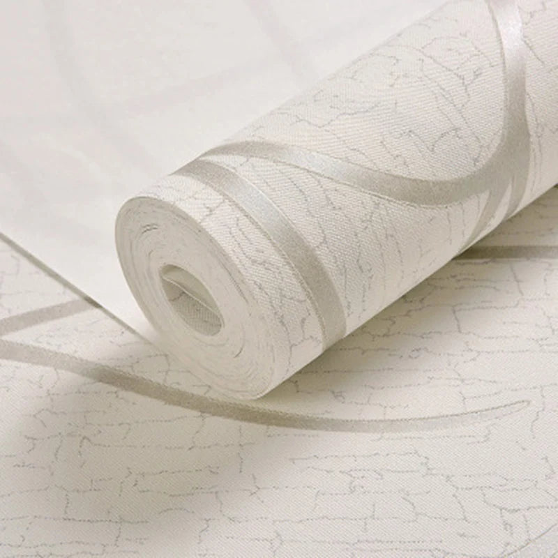 Wall paper 53cm European Modern Bedroom Background 3D Non-woven Moisture-proof Wallpaper Thickened Wall Stickers