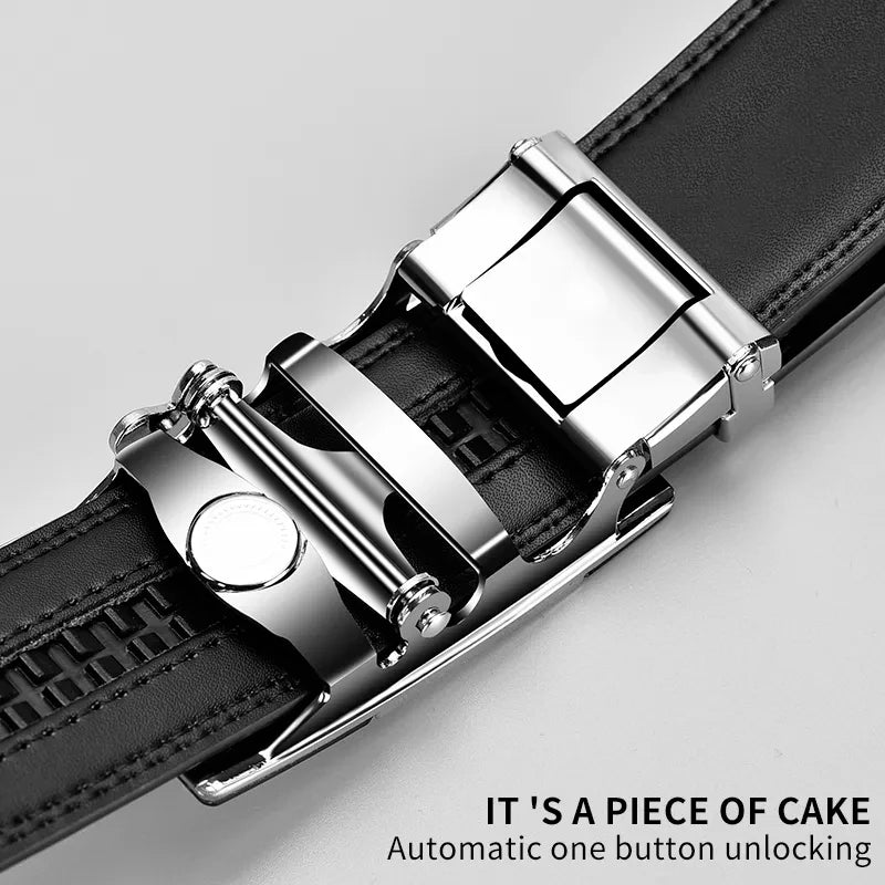 Men's Belts Quality Genuine Leather Belt For Men, Male Strap Automatic Buckle