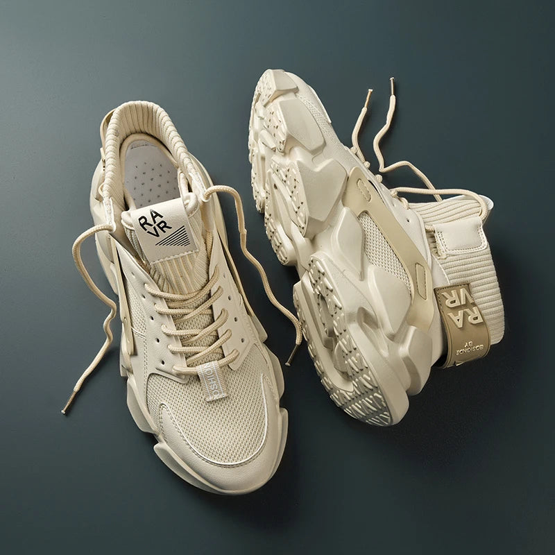 Men's Sneakers Shoes Chunky Autumn High-top Men Shoes Heighten Zapatillas Damping Shoes