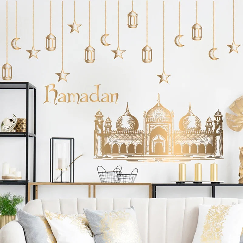 Window Stickers for Holi Month of Ramadan and Eid Al Fitr parties, Home Decoration in sprit of fastival