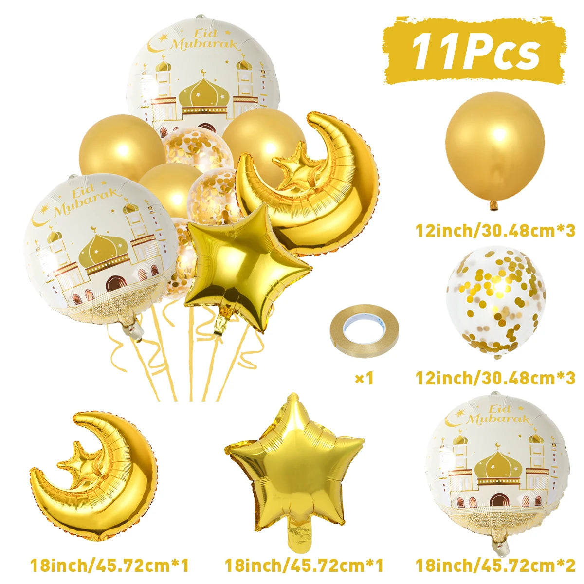 Eid Mubarak Tableware Set Ramadan Decoration For Home Eid Al Adha Ramadan Kareem Party Decor