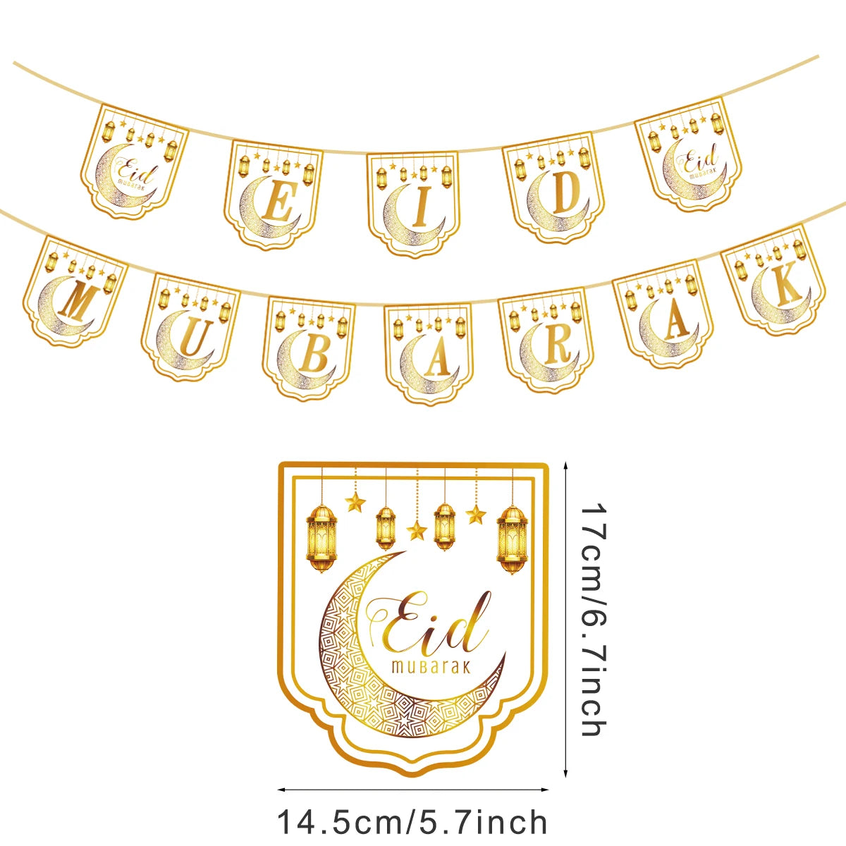 Eid Mubarak Tableware Set Ramadan Decoration For Home Eid Al Adha Ramadan Kareem Party Decor