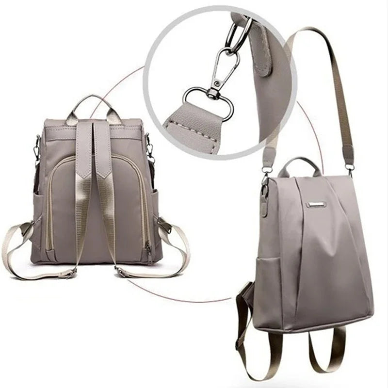 Women's Backpack Lightweight Waterproof Large Capacity Detachable Shoulder Strap Bag