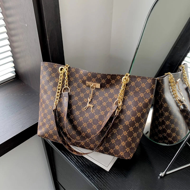 Women Bag Presbyopia Handbag Texture Soft Leather Large Capacity Tote Women Bag