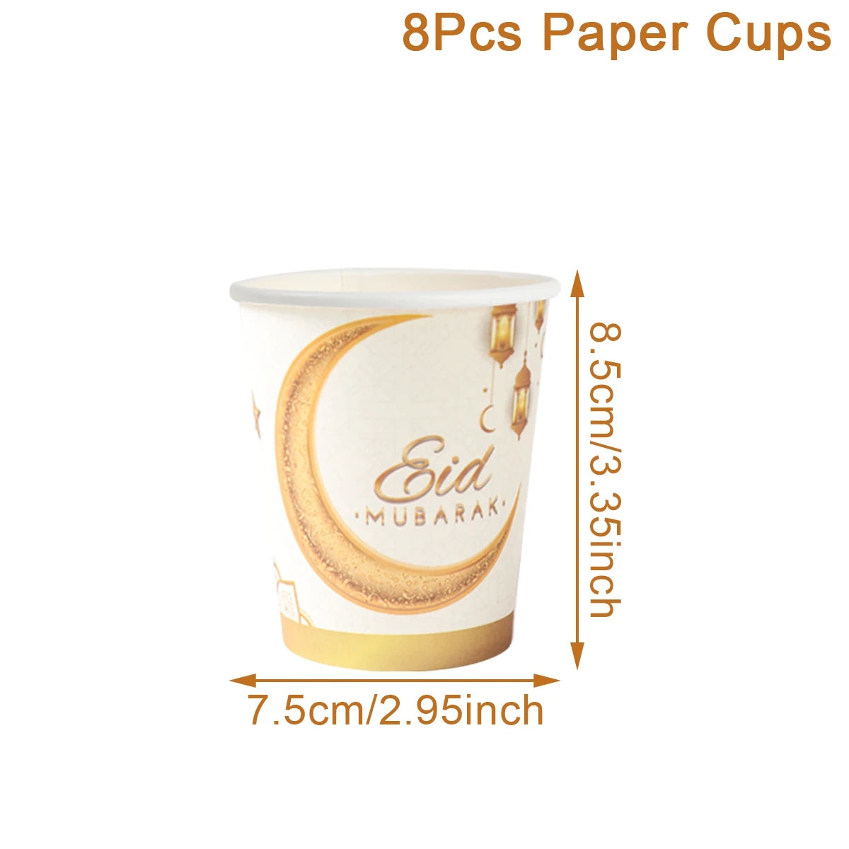 Eid Mubarak Tableware Set Ramadan Decoration For Home Eid Al Adha Ramadan Kareem Party Decor