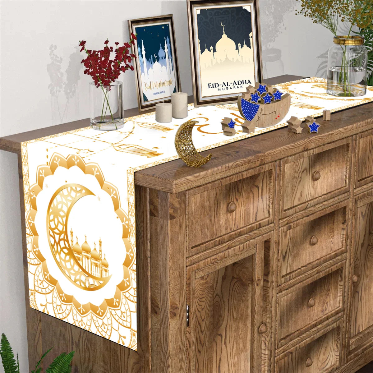 Eid Mubarak Tableware Set Ramadan Decoration For Home Eid Al Adha Ramadan Kareem Party Decor