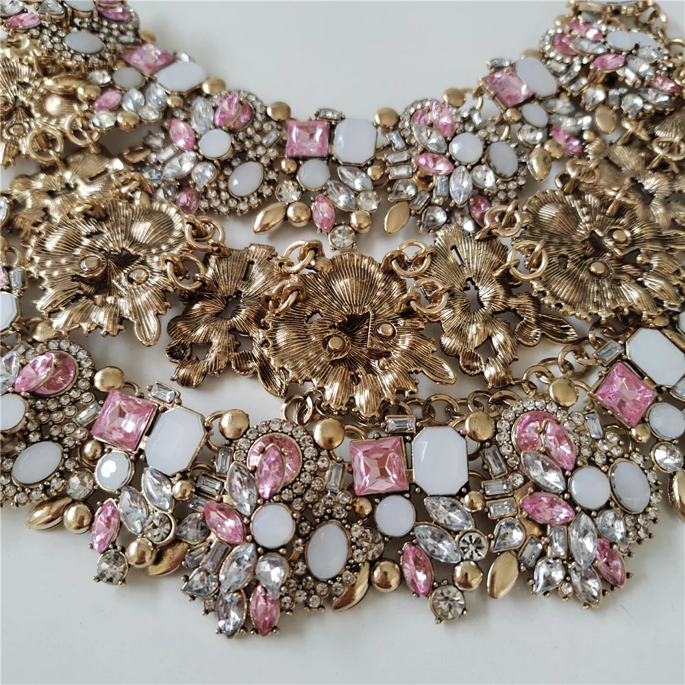 Crystal Rhinestone Jewelry Sets Necklace Bracelets & Earrings Set Wedding Bridal Jewelry