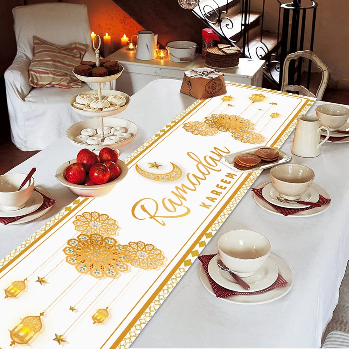 Eid Mubarak Tableware Set Ramadan Decoration For Home Eid Al Adha Ramadan Kareem Party Decor