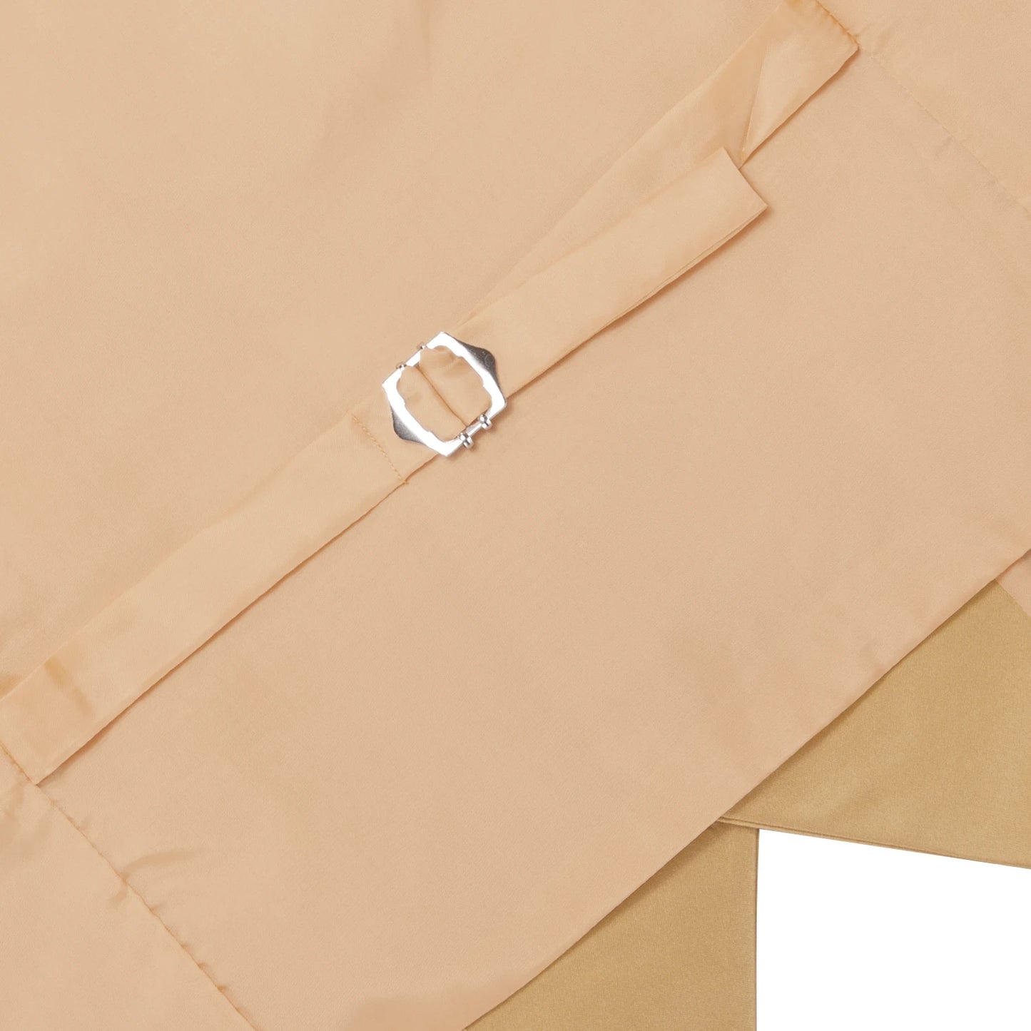 Men Vest With Tie Hi-Tie Champagne Solid V-neck Jacquard Tuxedo Dress Waistcoat Adjustable Jacket