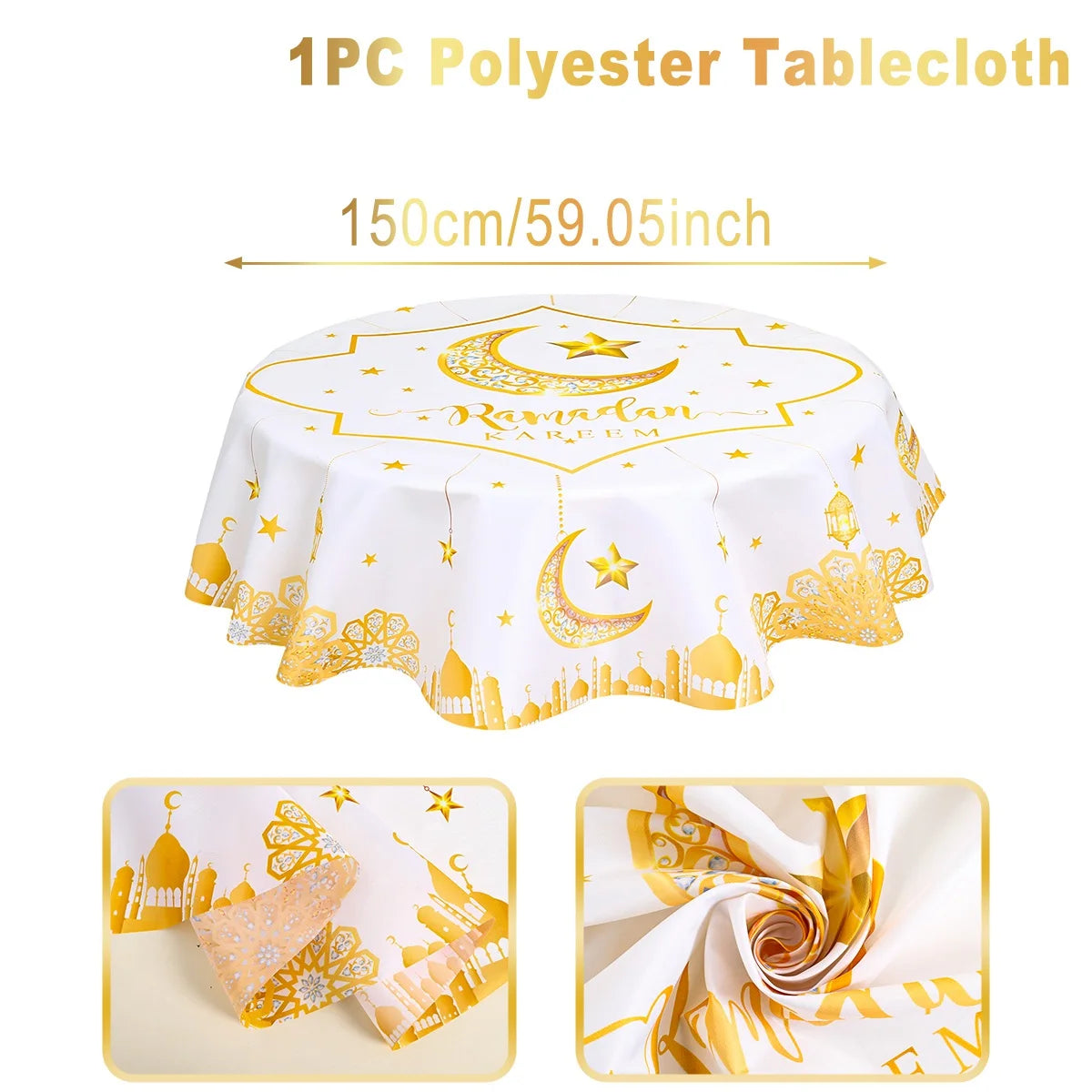 Eid Mubarak Tableware Set Ramadan Decoration For Home Eid Al Adha Ramadan Kareem Party Decor