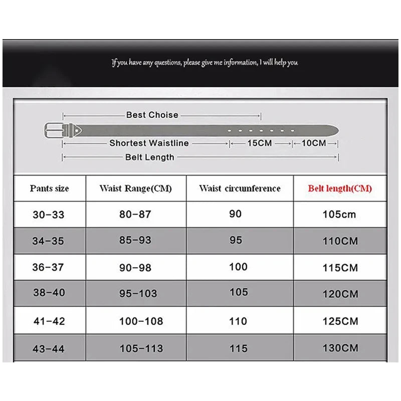 Men's Belts Quality Genuine Leather Belt For Men, Male Strap Automatic Buckle
