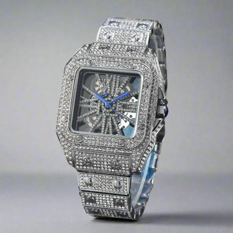 Women's Watch Golden and Silver Color Metal Strap with Diamond Fashion-Women Watches-Yes Yar FZE LLC-Yes Yar FZE LLC