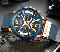 Men Watches CURREN Wristwatch Leather Quartz Watch erkek saat Curren 8329