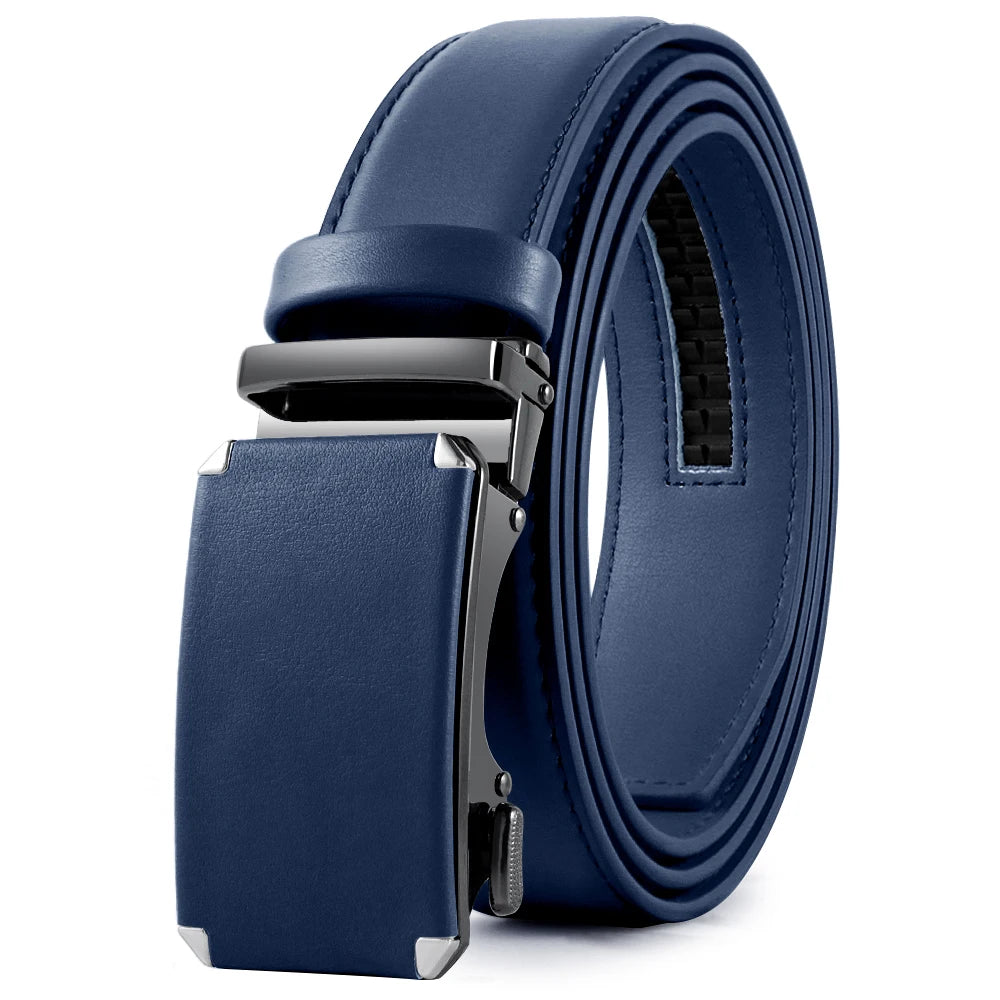 Men Genuine Leather Belt DOOPAI Metal Buckle Adjustment Adjustable Leather Belt