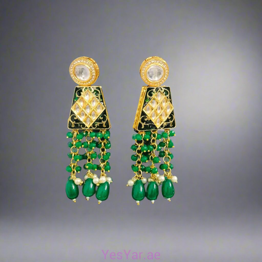 A1 Women Neckless with Earnings Pair Set Elegant Royal for Festival Celebration & Wedding