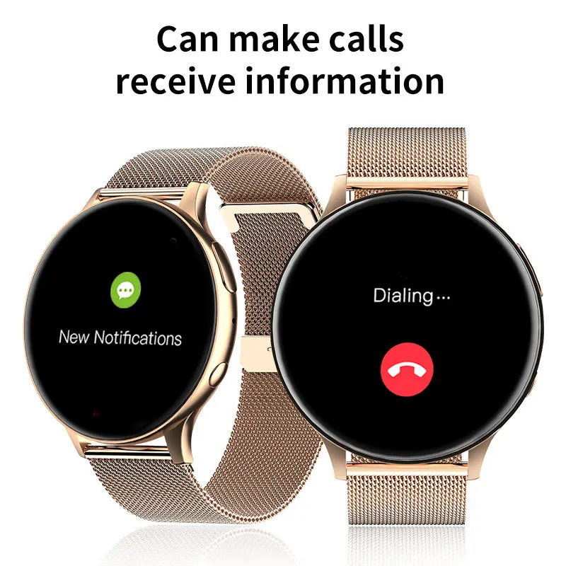 LIGE 2023 NFC Smart Watch Lady Support Recording 1G Local Music Playback Bluetooth Answer Call Watch Women Waterproof Smartwatch