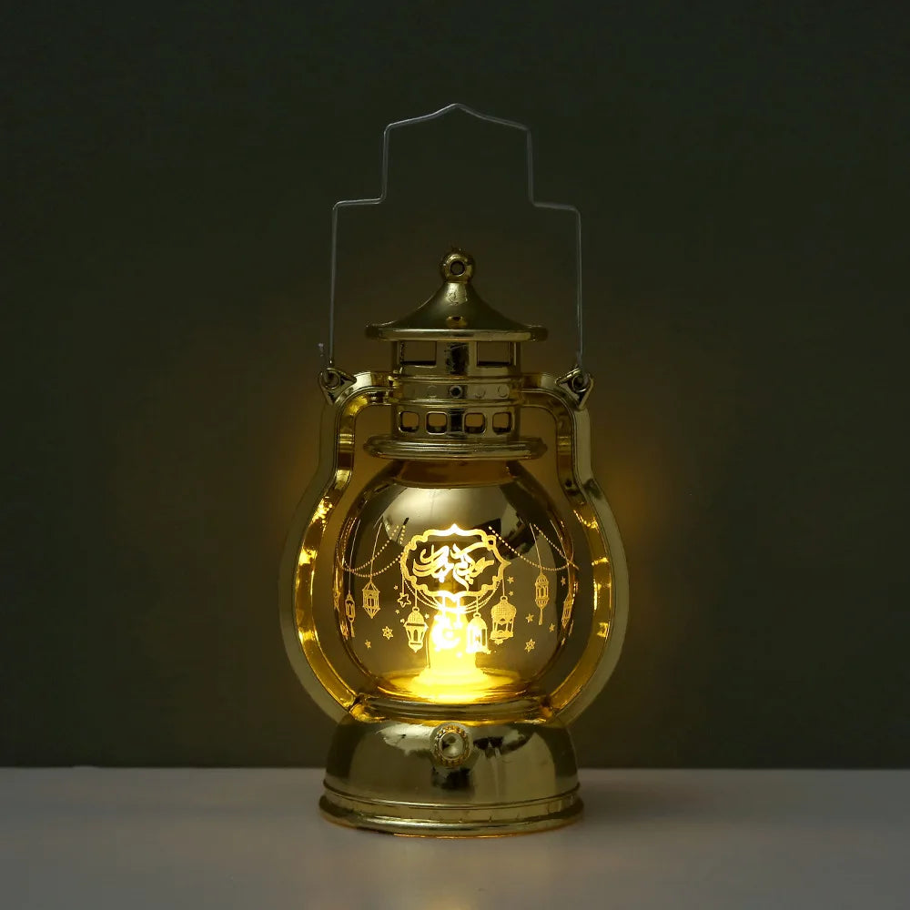 Ramadan LED Lantern Light Eid Mubarak Decoration for Home Party Ramadan Kareem Decor EID Al Adha