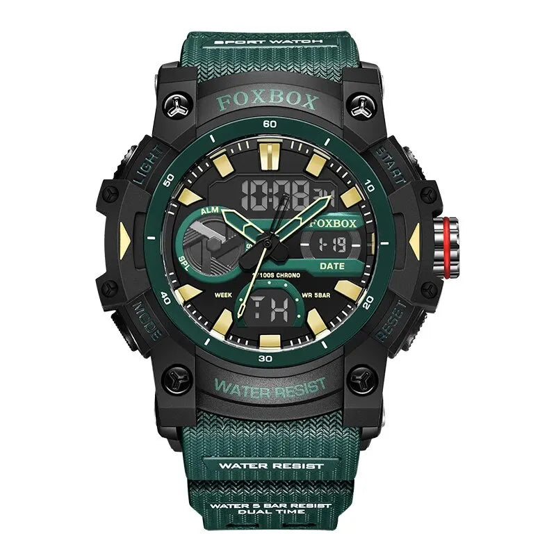 LIGE Fashion Digital Watches For Men Top Brand Luxury Military Waterproof Watch Men Casual Sport Dual Display Watch