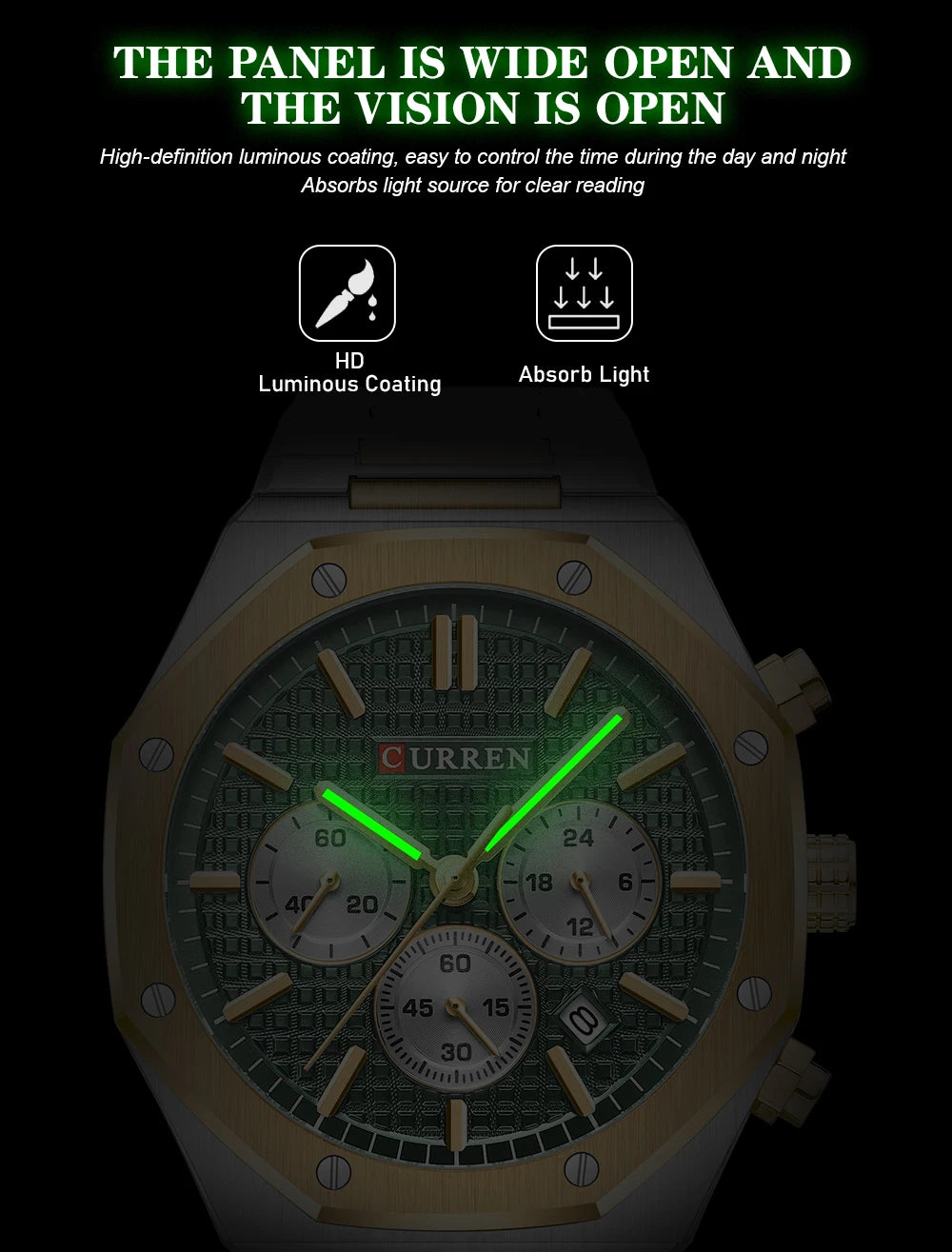 Men Quartz Watches CURREN Multifunction Luminous Quartz Male Wristwatch