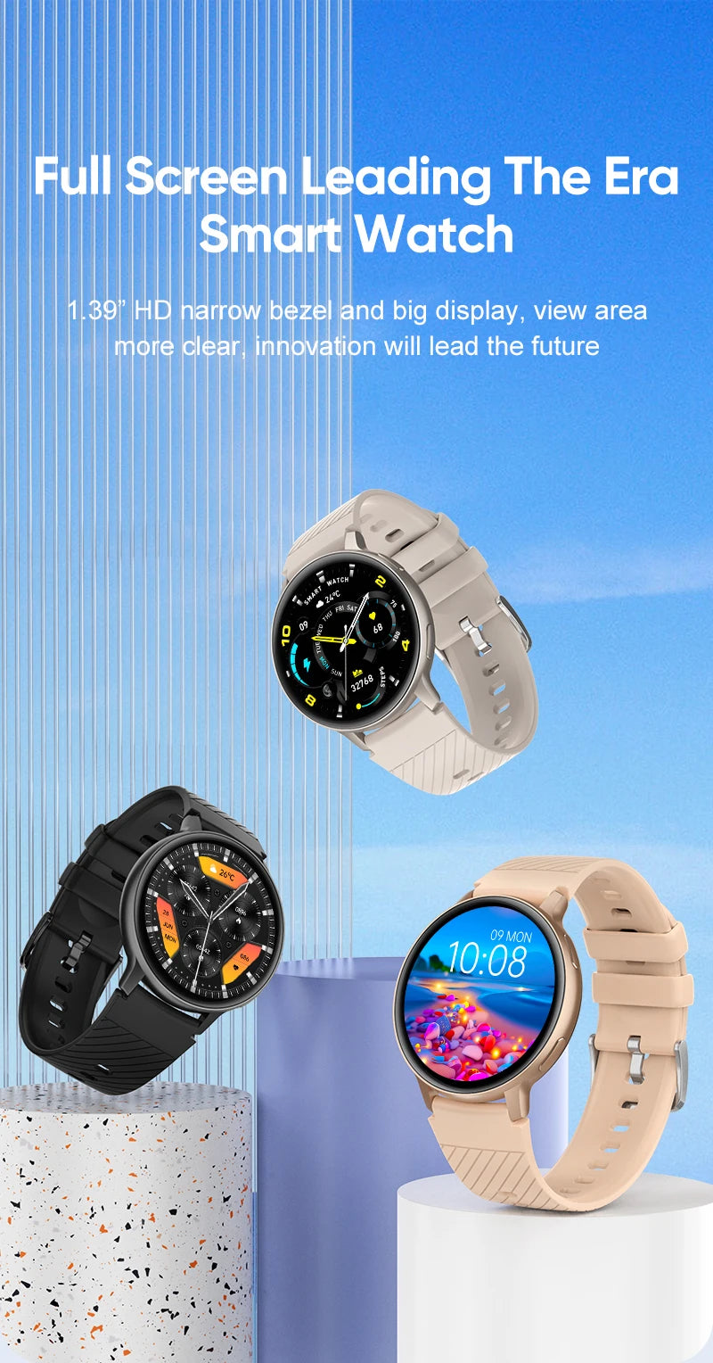 LIGE Smartwatch For Women Bluetooth Call Waterproof Sports Fitness Watches Blood Oxygen Healthy Women Smartwatch Man