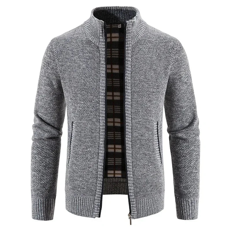 Men's Sweaters Jacket Winter Warm Cardigan Zipper Sweaters Jackets Men Slim Fit Knitted Sweater