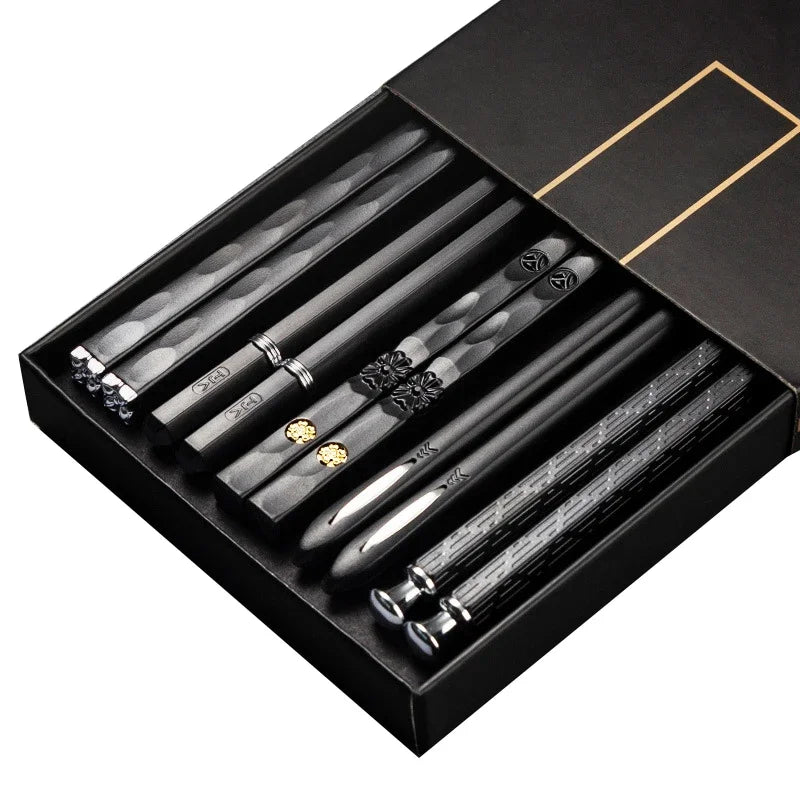 Chopsticks 5Pairs High Quality Non-Slip Home Hotel Restaurant Healthy Food Stick For Sushi Chopsticks