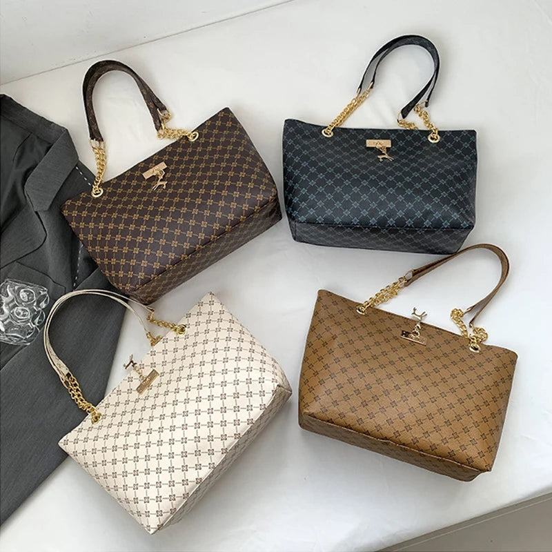 Women Bag Presbyopia Handbag Texture Soft Leather Large Capacity Tote Women Bag