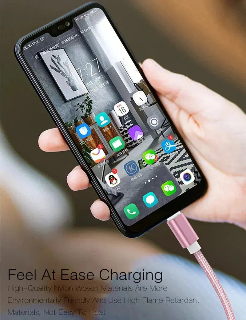 USB C Type Fast Charging Cable for leading Brand Smart Phone In various colors