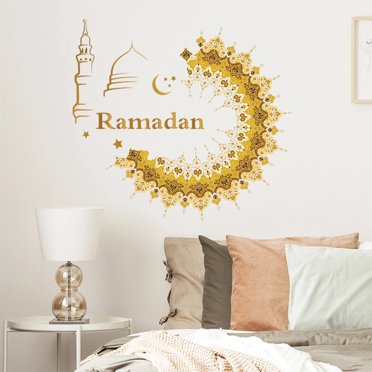 Eid Window Stickers Ramadan Decoration Eid Mubarak Decor for Home Ramadan Kareem Party Supplies Eid Al-fitr