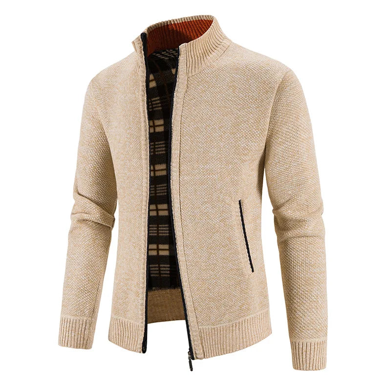 Men's Sweaters Jacket Winter Warm Cardigan Zipper Sweaters Jackets Men Slim Fit Knitted Sweater