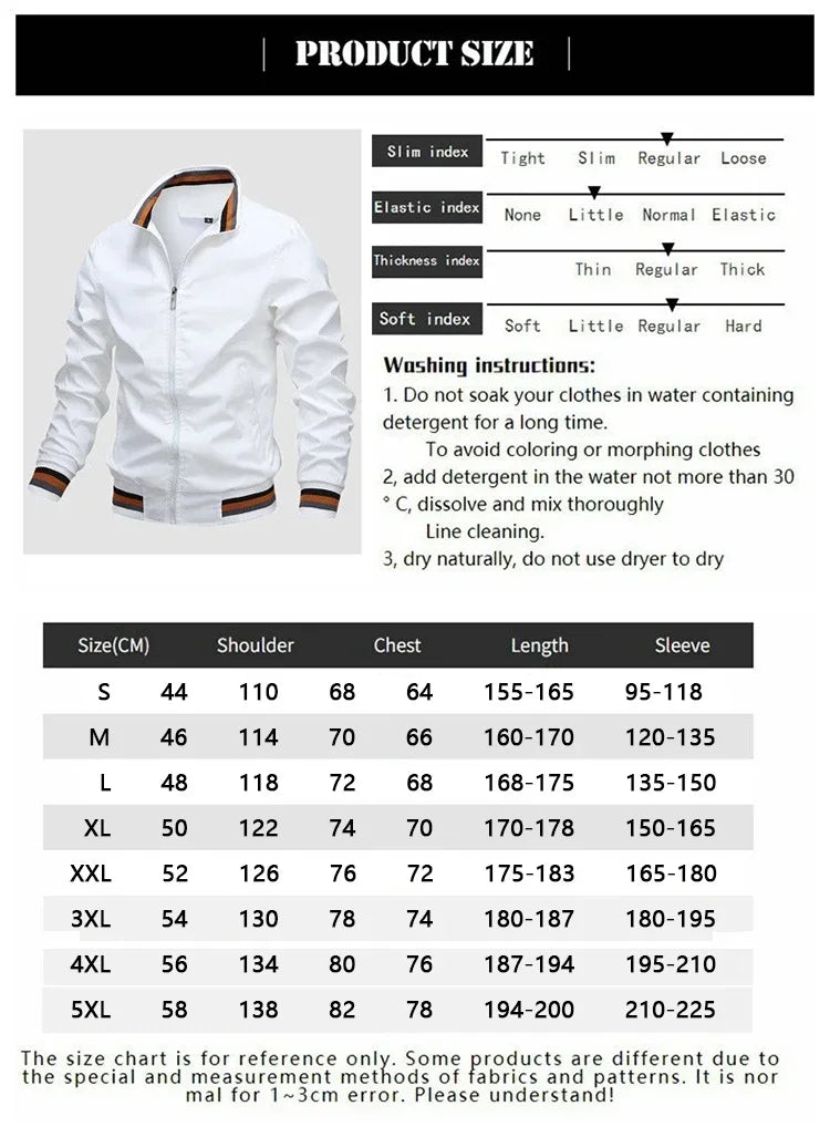 Men's Spring and Autumn Jacket baseball uniform Style Jacket