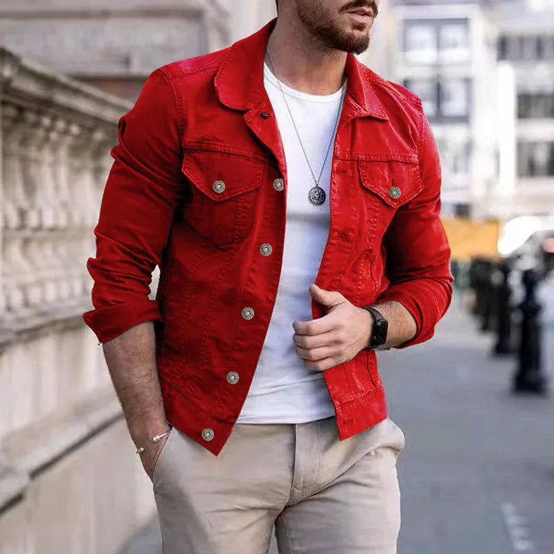 Men's  Jean Jackets Streetwear Casual Cotton Classic Slim Denim Coat Male Brand Clothes Cowboy Jacket Hip-hop Ropa Para Hombre