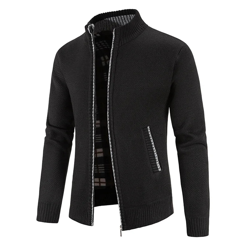 Men's Sweaters Jacket Winter Warm Cardigan Zipper Sweaters Jackets Men Slim Fit Knitted Sweater