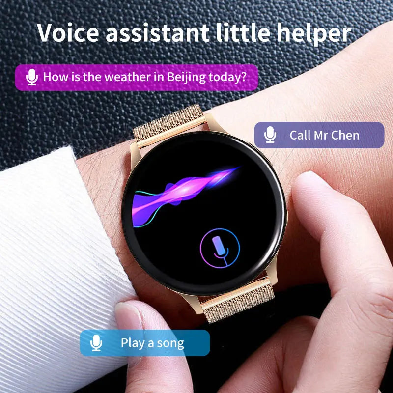 LIGE 2023 NFC Smart Watch Lady Support Recording 1G Local Music Playback Bluetooth Answer Call Watch Women Waterproof Smartwatch