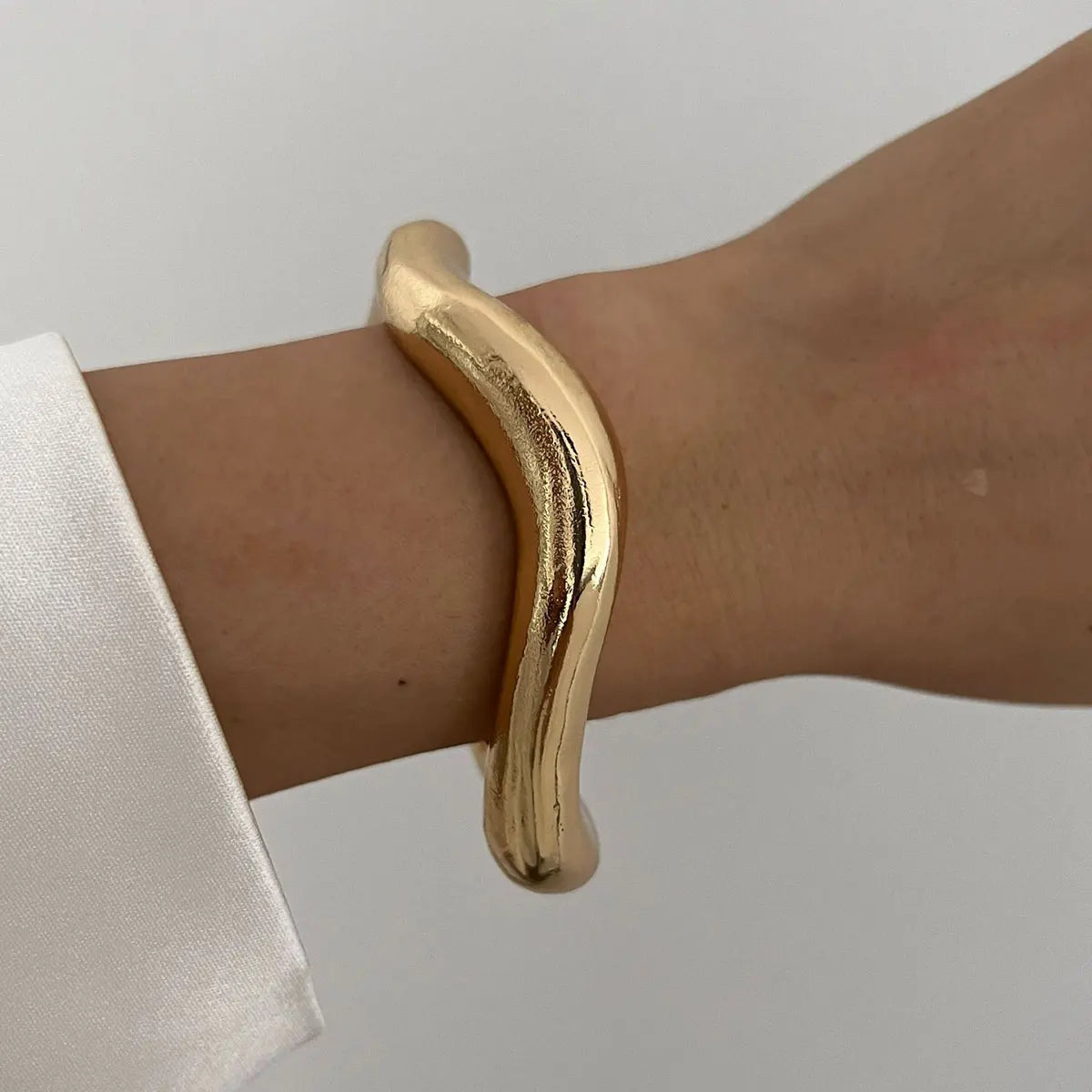 Cuff Bangles KMVEXO Punk Vintage Irregular Chunky for Women Bracelets Bangles