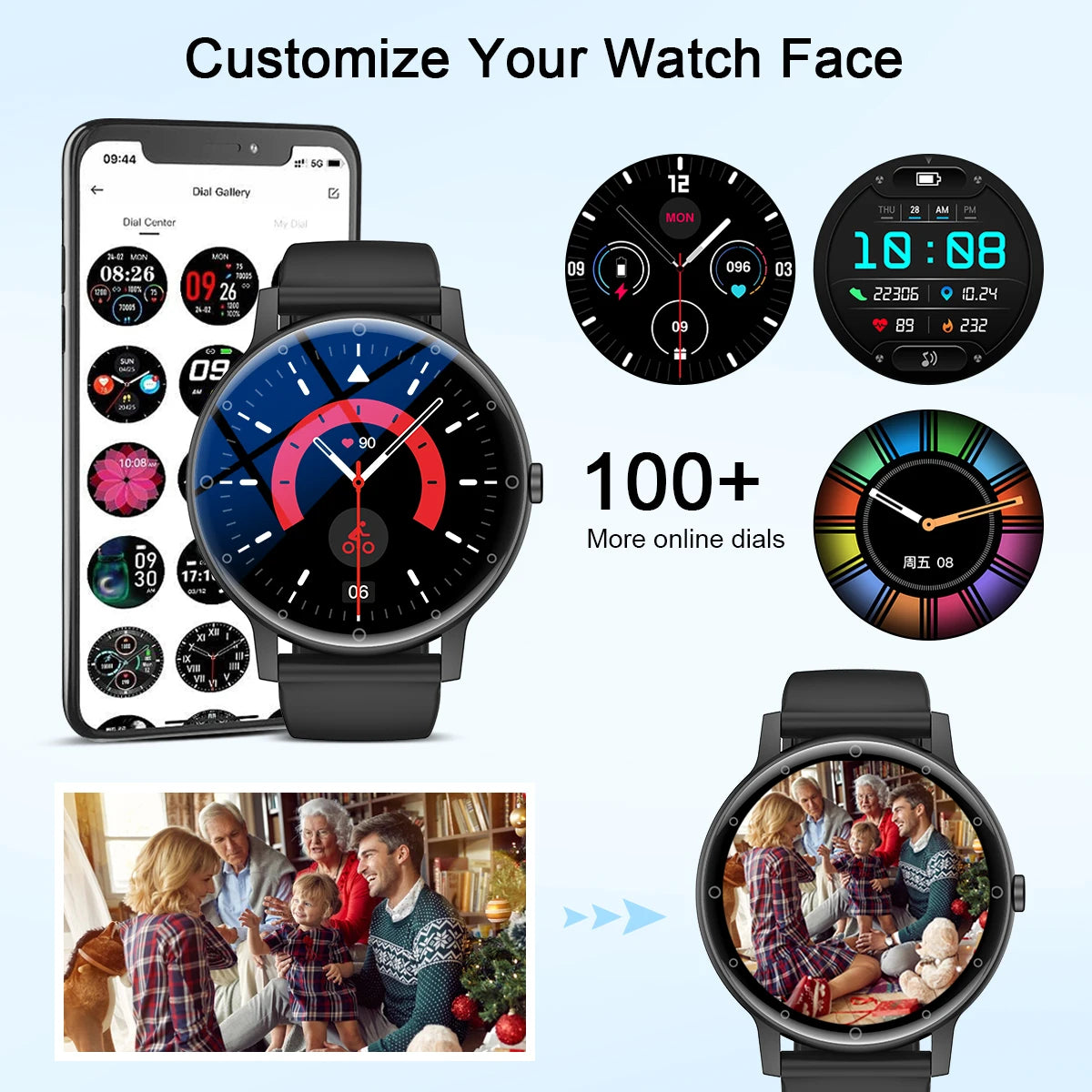 LIGE Smart Watch Men Outdoor Bluetooth Call Sports Fitness Watches Health Monitor Waterproof For Android IOS Smartwatch Women