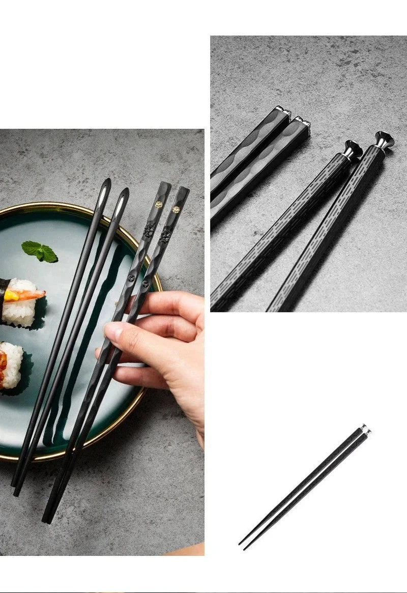 Chopsticks 5Pairs High Quality Non-Slip Home Hotel Restaurant Healthy Food Stick For Sushi Chopsticks