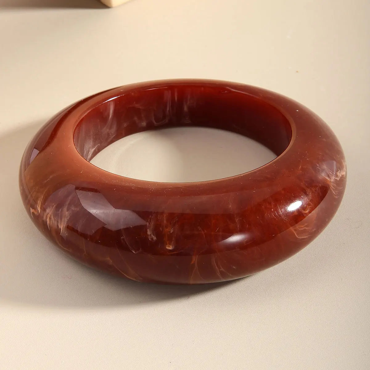 KMVEXO Irregular Resin Wide Cuff Bracelets Bangles for Women Vintage Geometric Red Green Designer Bracelet
