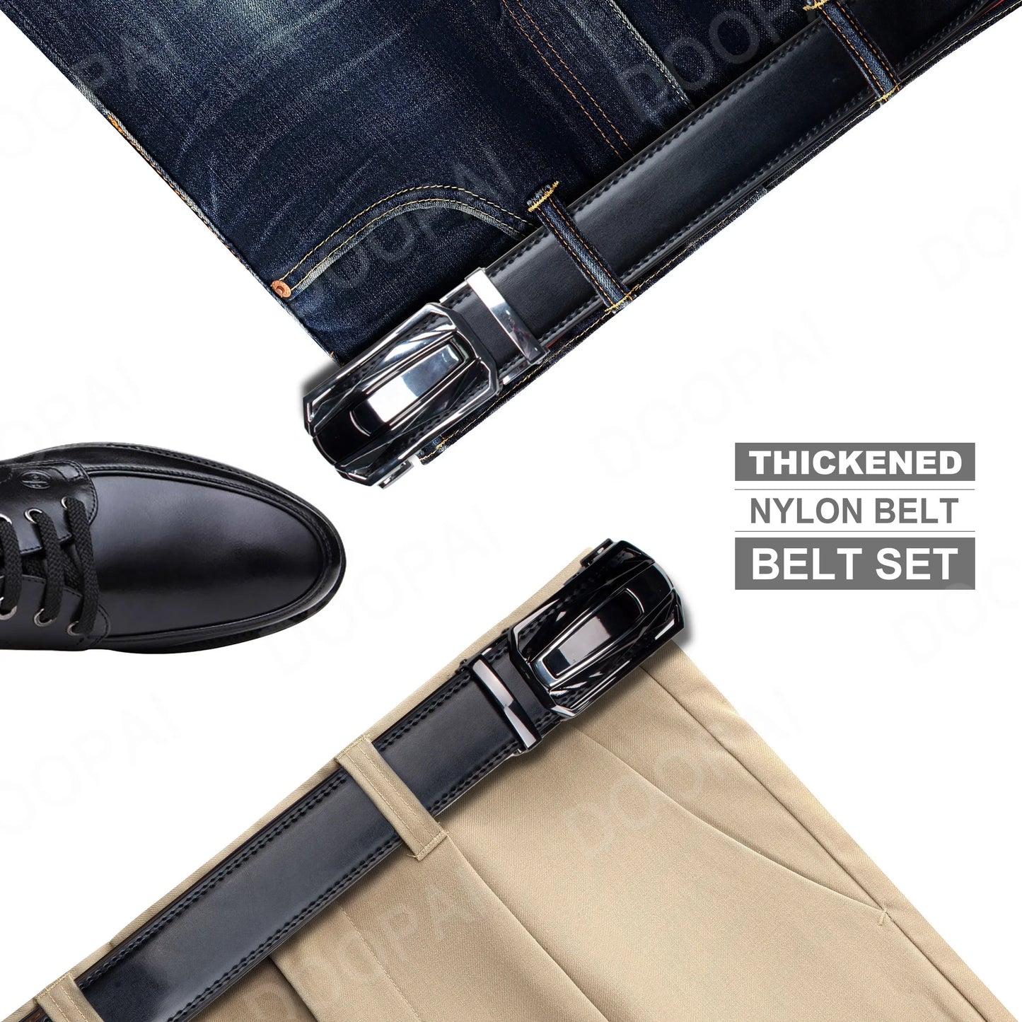 Men Genuine Leather with Belt Metal Buckle Adjustment High Quality Adjustable Leather Belt