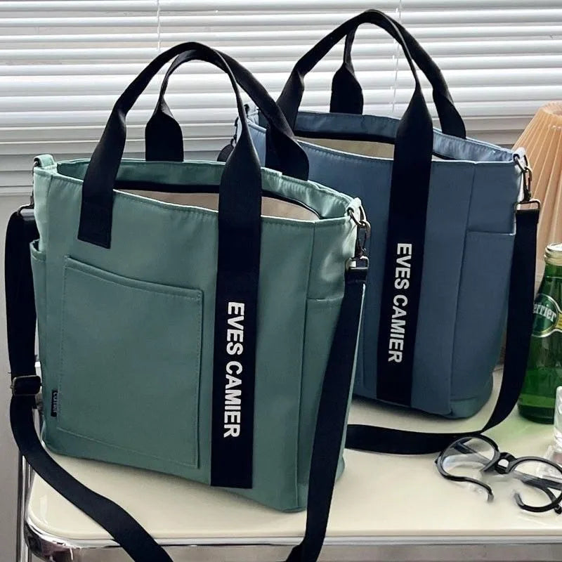 Women Bag Shoulder Casual Tote Large Capacity Bag Nylon Waterproof Canvas Handbag Fashion Bags