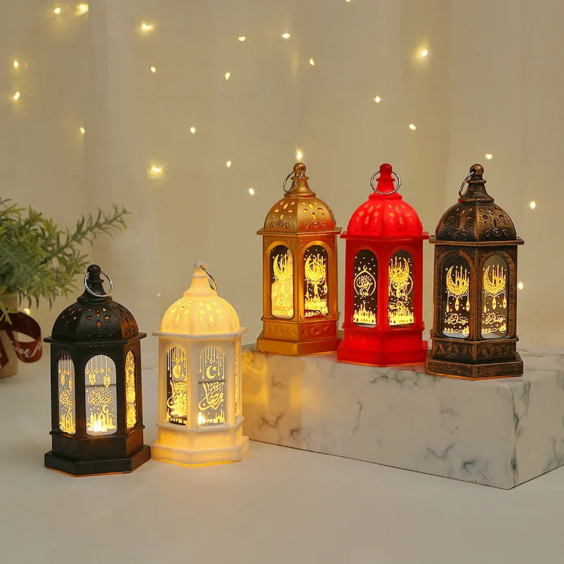 Ramadan LED Lantern Light Eid Mubarak Decoration for Home Party Ramadan Kareem Decor EID Al Adha