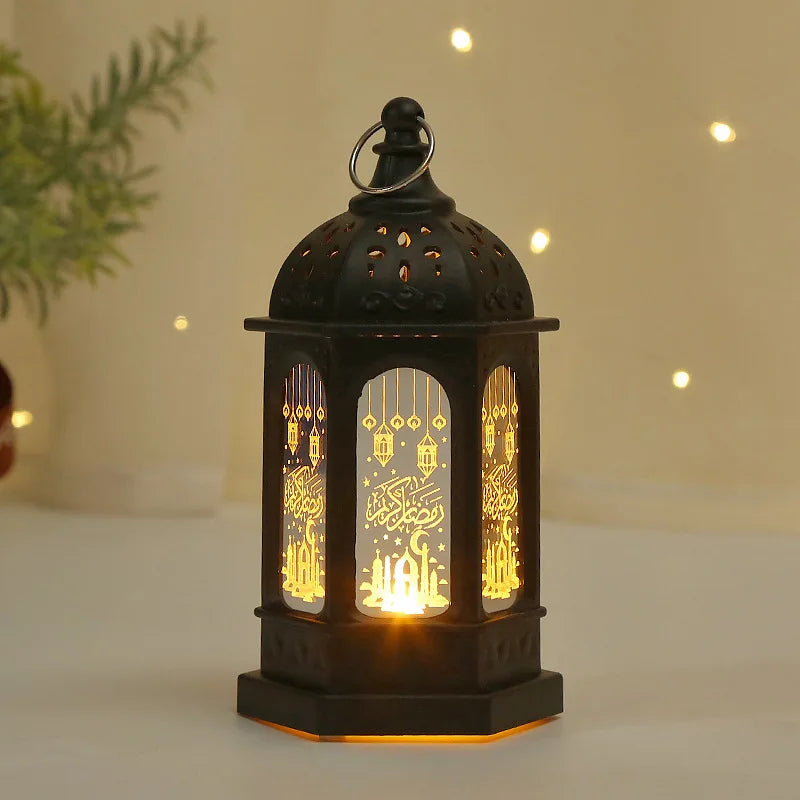 Ramadan LED Lantern Light Eid Mubarak Decoration for Home Party Ramadan Kareem Decor EID Al Adha