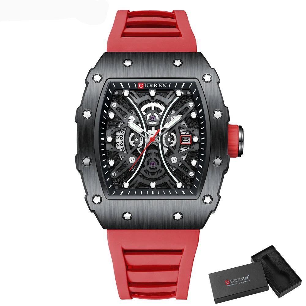 Men Quartz Watches CURREN Wristwatch Stainless Steel Waterproof Chronograph