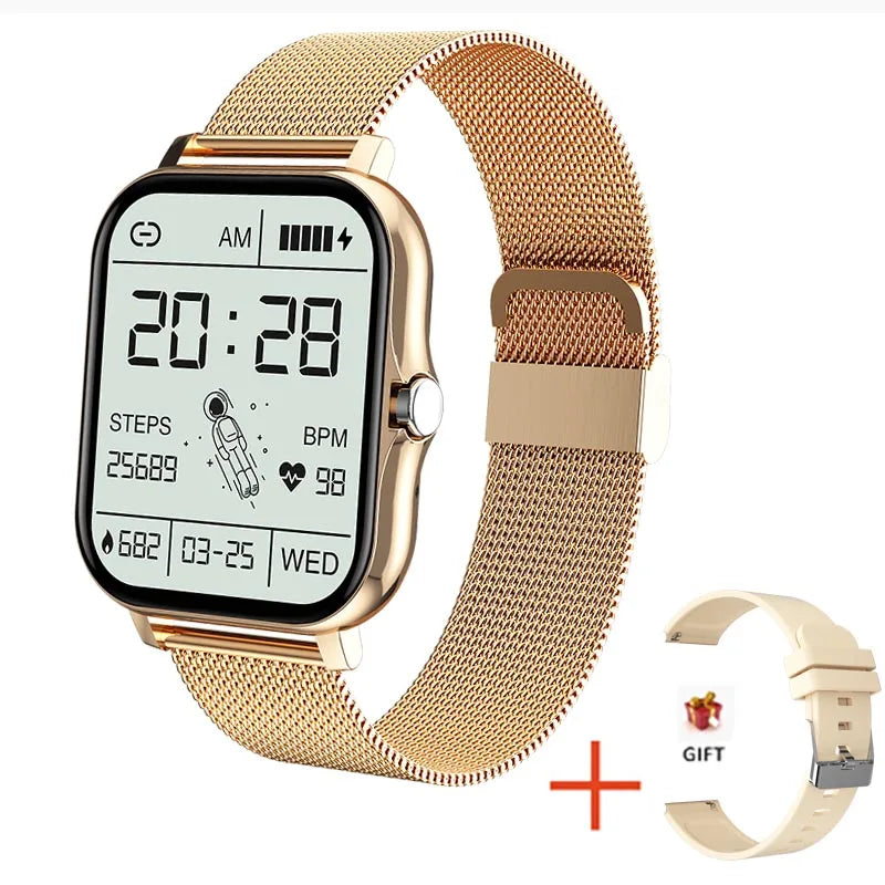 LIGE 2024 Smart Watch For Men Women Gift Full Touch Screen Sports Fitness Watches Bluetooth Calls Digital Smartwatch Wristwatch