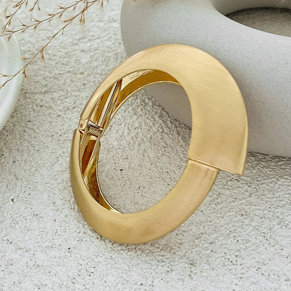 KMVEXO Bracelet Chunky Heavy Wide Metal Water Drop Bangles for Women Gold Color Open Cuff Thick Irregular Wave Bangle Bracelet Jewelry