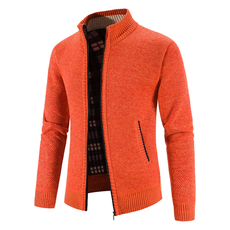 Men's Sweaters Jacket Winter Warm Cardigan Zipper Sweaters Jackets Men Slim Fit Knitted Sweater