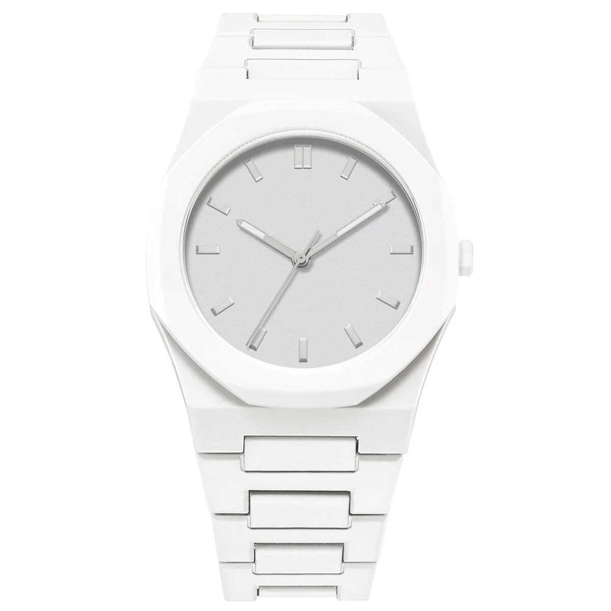 Design Quartz Watch for Men Casual Lightweight Plastic Strap Waterproof