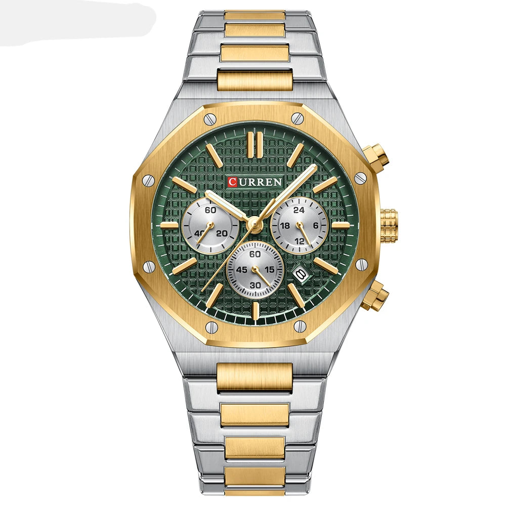 Men Quartz Watches CURREN Multifunction Luminous Quartz Male Wristwatch